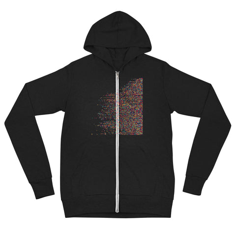 Digital Based Unisex zip hoodie