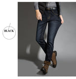 Warm High Quality Flock Lined Denim Stretch Jeans