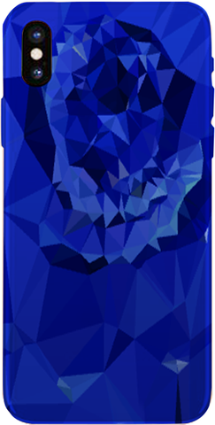 PMC: iPhone 8 Case - Blue Rose - ParisMETROCouture.com