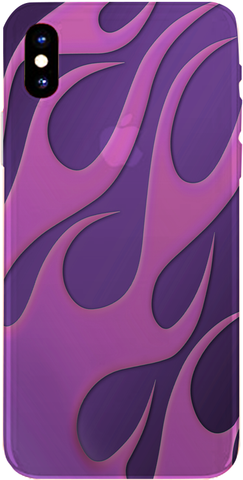 PMC iPhone 8 Case - Flame Purple - ParisMETROCouture.com