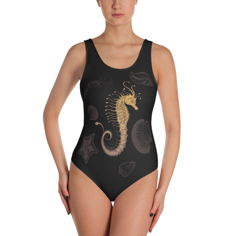 Seahorse of the Sea Shells - One-Piece Swimsuit