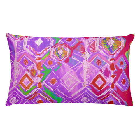 Crystal Rain - Lavender Rectangular Pillow