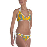 Beach Rose - Exclusive Bikini in Citrus Two Way Orange to Blue