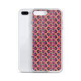 Square in a Circle - Pink Tones Cell Phone Case - Fits iPhone X and Other Sizes 5-X