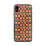 Circle in a Square - Warm Tones  Fits iPhone X Case and Other Sizes