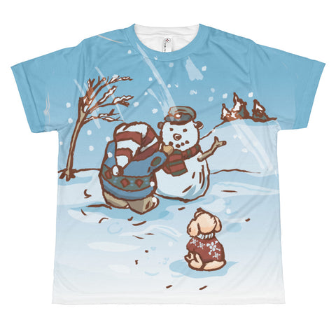 Madison Bear - Snowman All-over youth sublimation T-shirt