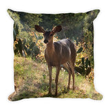 The Deer by C. Kellerher Square Pillow