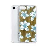 Hawaiian Tossed Flowers on Wood Cell Phone Case - Fits iPhone X and Other Sizes 5-X