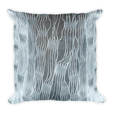 Paris METRO Couture: Weave All Over Square Pillow-Ice Blue - ParisMETROCouture.com