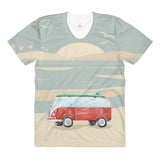 Beach Bound T Shirt - Sublimation women’s crew neck t-shirt