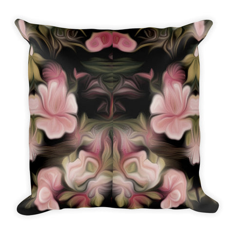 Night Blooming Flowers Square Pillow
