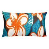 Hawaiian Vintage All Over Floral Rectangular Pillow