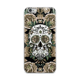 Sugar Skull - Vintage Natural Tones Cell Phone Case - Fits iPhone X and Other Sizes 5-X