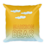Madison Bear - Tennis Square Pillow