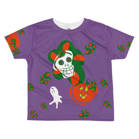 Paris METRO Couture: Many Ghosts Dance Kids T-Shirt-Purple - ParisMETROCouture.com