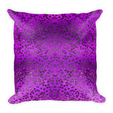 On My Way Little Flower Square Pillow - Purple