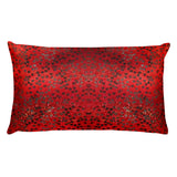 On My Way Little Flower Rectangular Pillow - Red