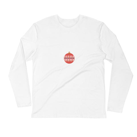 Modern Ornament Long Sleeve Fitted Crew