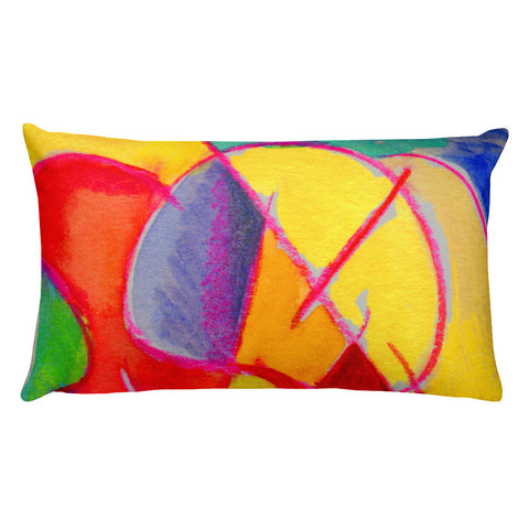 Abstraction Beach by R. Freeland Rectangular Pillow