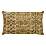 French Lace in Leaf Green Rectangular Pillow