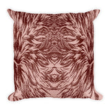 Abstraction Petal in Pinks Square Pillow