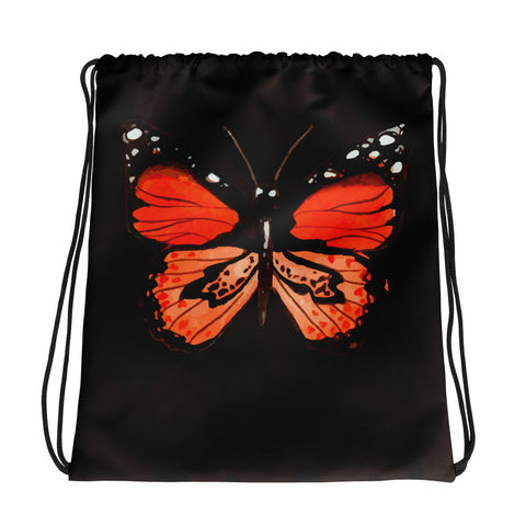 Wild Butterfly Drawstring bag