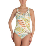 Big Wave in the Gold Sun - One-Piece Swimsuit