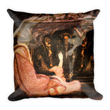 Annabel Lee by Amanda Magick Square Pillow