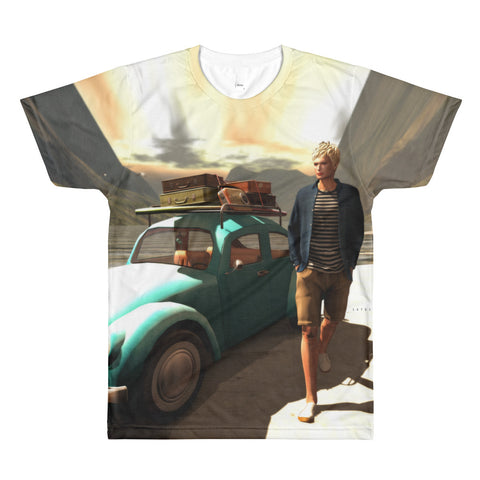 The Illustrative Art of Satus, Traveler, All-Over Printed T-Shirt