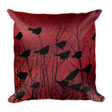 Shadow Birds on Port - Square Pillow