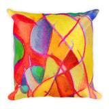 Abstraction Beach by R.Freeland Square Pillow