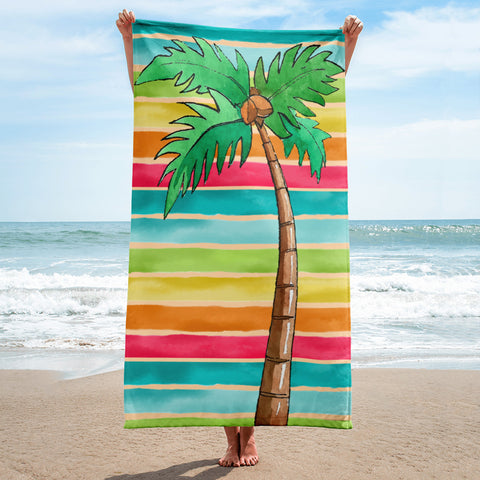 Rainbows, Palm Trees and You - Towel