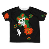 Paris METRO Couture: Pumpkins & Sugar Skulls Kids T-shirt-Black - ParisMETROCouture.com