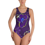 Hibiscus Love in Ultraviolet - Exclusive One-Piece Swimsuit