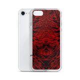 Abstraction Petal in Red Cell Phone Case - Fits iPhone X