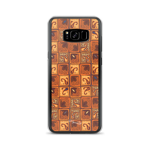 Hawaiian Wood Block Browns Samsung Case