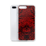 Abstraction Petal in Red Cell Phone Case - Fits iPhone X