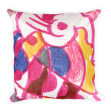 Pop Abstraction - Sketchy Square Pillow