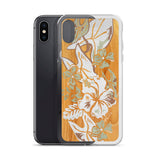 Surfboard Hawaiian Print Retro - Balsa Cell Phone Case - Fits iPhone X and Other Sizes 5-X
