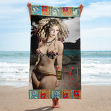 Amanda Magick Modeling That 70's Bikini BeachTowel