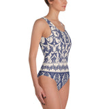 Beautiful Blue Boho - One-Piece Swimsuit