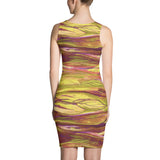 Paris METRO Couture: Feather Wind Dress in  Leaf & Maple - ParisMETROCouture.com