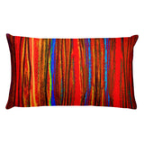 Pastel Stripe in Warm Colors Rectangular Pillow