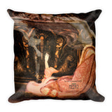 Annabel Lee by Amanda Magick Square Pillow