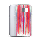 Pastel Stripe Reds Samsung Case