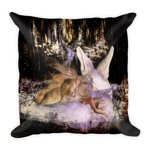 Masquerade Fairy by Amanda Magick Square Pillow