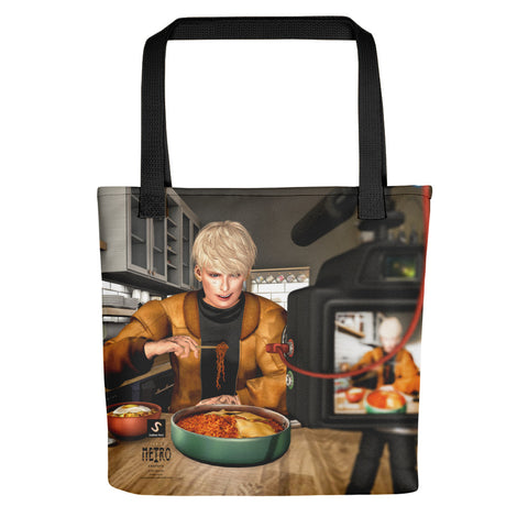 The Illustrative Art of Satus, Noodle Food Show, Tote bag
