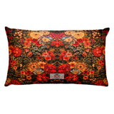 Boho Vintage Red Beautiful Rectangular Pillow