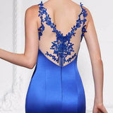 The Exquisite Beauty, a Lace and Satin Evening Gown - ParisMETROCouture.com
