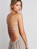 Beach Backless Strappy Maxi Dress